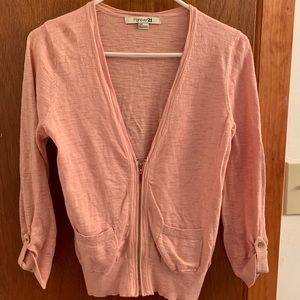 Nude pink cardigan